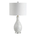 27" Clear Novelty Table Lamp With Drum Shade