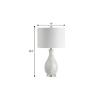 27" Clear Novelty Table Lamp With Drum Shade