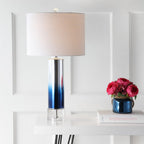 27" Clear Novelty Table Lamp With Drum Shade