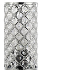 10" Silver Column Lamp