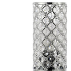 10" Silver Column Lamp