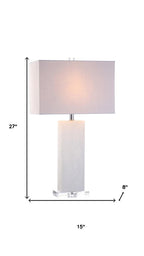 27" Clear Novelty Table Lamp With Shade