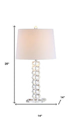 26" Clear Novelty Table Lamp With Drum Shade