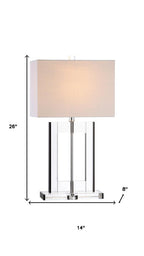 26" Clear Novelty Table Lamp With Drum Shade