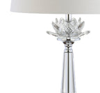 25" Clear Novelty Table Lamp With Drum Shade