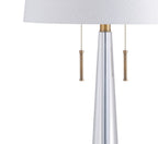 30" Gold Novelty Table Lamp With Empire Shade