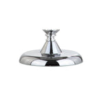20" Silver And Clear Novelty Desk Lamp With Empire Shade