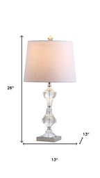 26" Silver Urn Table Lamp With Empire Shade