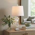 26" Silver Urn Table Lamp With Empire Shade