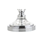 27" Silver Novelty Bedside Lamp With Drum Shade