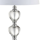 27" Silver Globe Table Lamp With Drum Shade