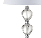27" Silver Globe Table Lamp With Drum Shade