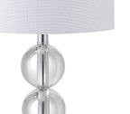 18" Clear Novelty Table Lamp With Drum Shade