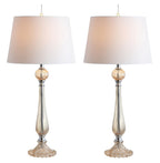 Set of Two 33" Champagne Novelty Table Lamps With Globe Shades
