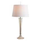 Set of Two 32" Champagne Urn Buffet Lamps With Globe Shades