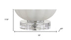 18" Clear Novelty Table Lamp With Drum Shade
