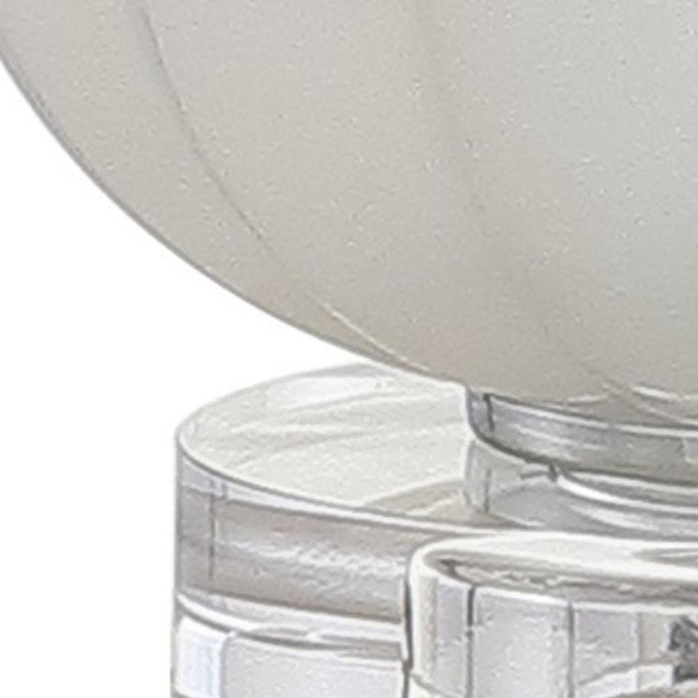 18" Clear Novelty Table Lamp With Drum Shade