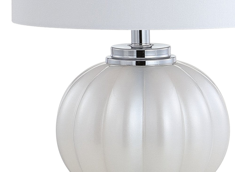 18" Clear Novelty Table Lamp With Drum Shade