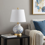 21" Gold Novelty Table Lamp With Empire Shade