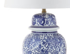 30" Gold Novelty Table Lamp With Drum Shade
