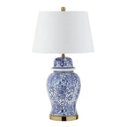30" Gold Novelty Table Lamp With Drum Shade