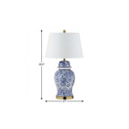 30" Gold Novelty Table Lamp With Drum Shade