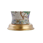 24" Gold And Off White Urn Table Lamp With Empire Shade