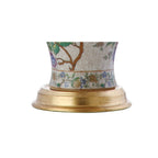 24" Gold And Off White Urn Table Lamp With Empire Shade