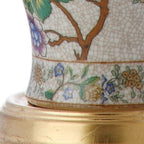 24" Gold And Off White Urn Table Lamp With Empire Shade