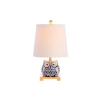 Set of Two 16" Gold Novelty Bedside Lamps With Empire Shades