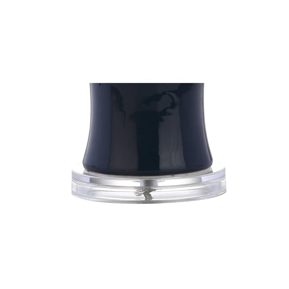 27" Clear Novelty Table Lamp With Drum Shade
