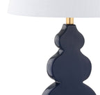 29" Gold Novelty Table Lamp With Drum Shade