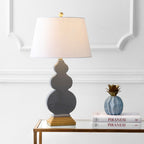29" Gold Novelty Table Lamp With Drum Shade