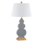 29" Gold Novelty Table Lamp With Drum Shade
