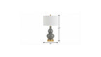 29" Gold Novelty Table Lamp With Drum Shade