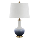 25" Gold Novelty Table Lamp With Drum Shade