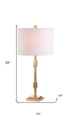29" Gold Novelty Table Lamp With Globe Shade