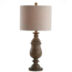 29" Brown Novelty Table Lamp With Globe Shade