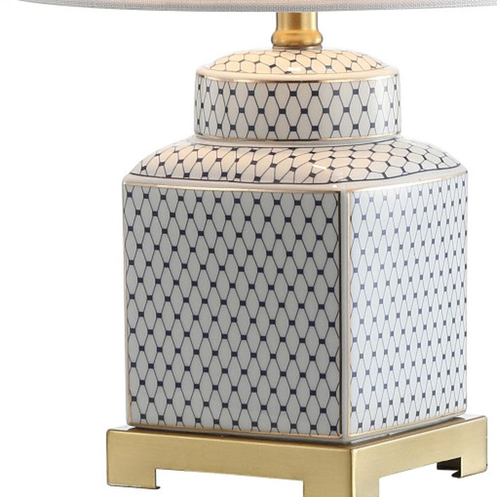 22" Gold Novelty Table Lamp With Globe Shade
