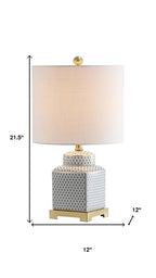22" Gold Novelty Table Lamp With Globe Shade