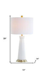 29" Gold Novelty Table Lamp With Globe Shade