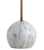 29" White Globe Table Lamp With Globe Shade