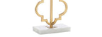 32" White Geometric Table Lamp With Shade