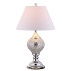 27" Silver Urn Table Lamp With Empire Shade