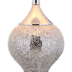 27" Silver Urn Table Lamp With Empire Shade