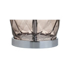 27" Silver Novelty Table Lamp With Drum Shade