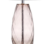27" Silver Novelty Table Lamp With Drum Shade