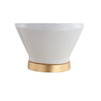 29" White And Gold Novelty Bedside Lamp With Drum Shade