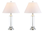 Set of Two 29" Silver Novelty Table Lamps With Empire Shades