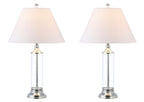 Set of Two 29" Silver Novelty Table Lamps With Empire Shades